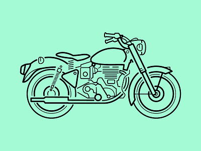 classic bike art bike concept design graphic design icon illustration line art logo minimal sign symbol vector