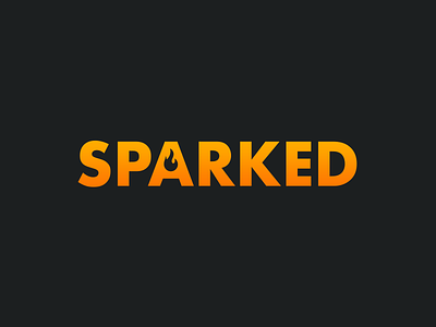 Sparked Logo day 8 fire flame gaming lit logo oragne spark sparked thirtylogos yellow