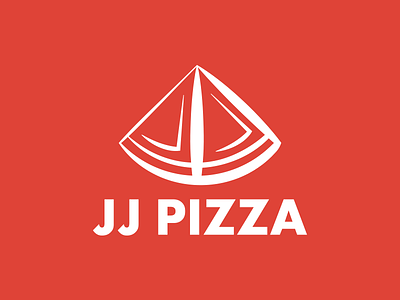 JJ Pizza Logo day 13 food j jj pizza pizza thirtylogos pizzeria red restaurant