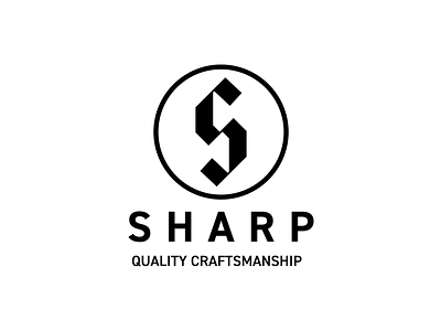 Sharp Logo black blackletter day 16 knife logo minimal quality s s mark sharp thirtylogos