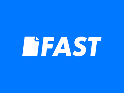 Fast Logo blue day 17 fast form generator logo mark online paper simple thirtylogos