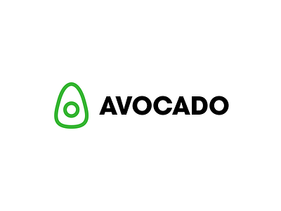 Avocado Logo app avocado challenge design green logo mark minimal modern online smart grocery shopping thirtylogos