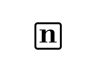 Notion Logo logo mark minimal modern note notion online productivity thirtylogos work workspace