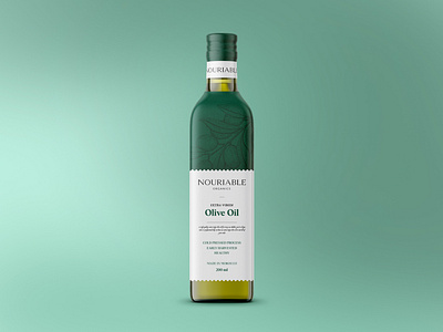 NOURIABLE Olive Oil Packaging 3d adobe illustrator adobe photoshop beauty box design brand identity branding cosmetics healthy label design label packaging minimalist organic organic food packaging product design skincare typography visual identity