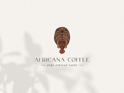 African Coffee Brand Identity africa african african woman boho brand identity branding coffee coffee bean coffee branding for sale handdrawn handdrawn logo logo logotype organic visual identity