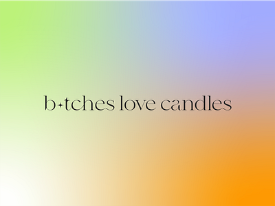 B*tches Love Candles - Logo & Brand Identity brand identity branding branding design candle brand identity candle logo candle logo design candle packaging colorful logo minimal brand minimal logo modern logo packaging design visual identity