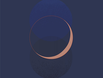 Waxes & Wanes abstract astrology geometic illustration minimal moon
