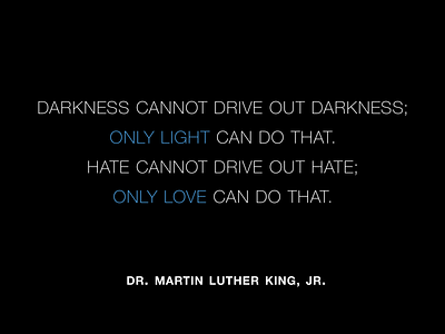 Remembering Dr. MLK Jr. minimal mlk quote typography