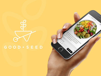 Good Seed brand design digital hero simplicity ui user experience design ux vegetables website interface website service yellow