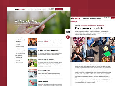 WH Security Blog alarm article articles blog categories design home security minnesota news security ui user experience ux web design website