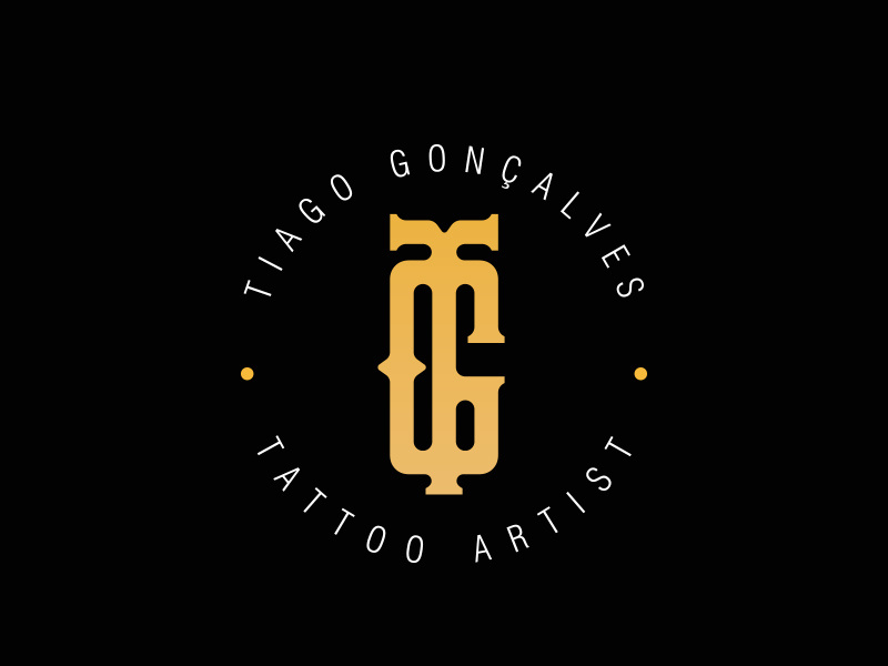 Dribble monogram logotype tattoo visual identity logo brand