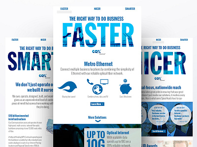 The Right Way Microsite advertising blue campaign franklin masked microsite spiceworks advertising type typography web