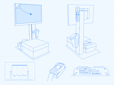 Hardware technical illustrations illustration line art lineart technical technical drawing