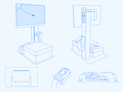 Hardware technical illustrations