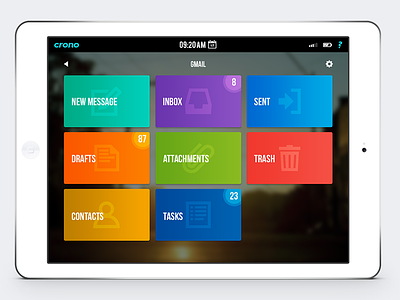 iPad Email App UI ios ipad ui mobile app design user interface