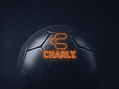 SOCCER BALL 3d black neon soccer