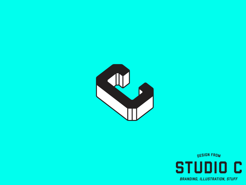 Studio C // Experiment 04 agency art branding design flat icon illustration logo mark vector