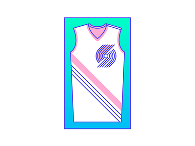 Portland Trailblazers 3d animation app art basketball branding character color creative design flat graphic design icon illustration illustrator logo pattern ui vector web design