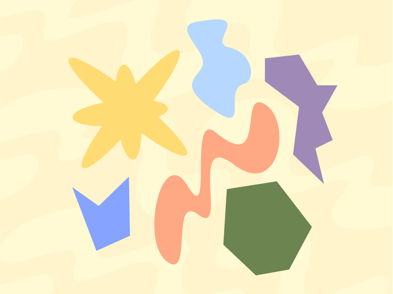 Paper Cut Doodles shapes flat creative character art animation app collage web design ui graphic design pattern illustrator design branding icon illustration vector logo color