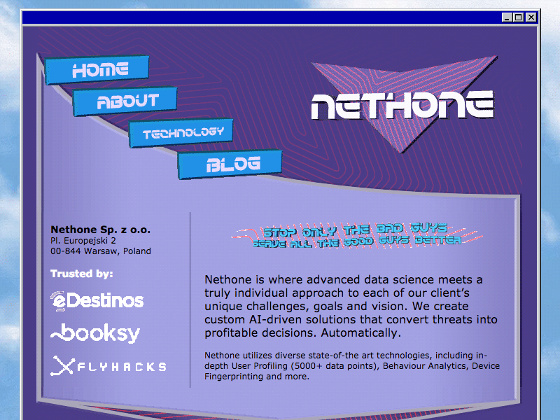 Nethone '99 animation oldschool retro vaporwave vintage webdesign