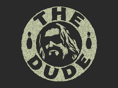 The Dude bowling cohen bros dude logo the big lebowski the dude