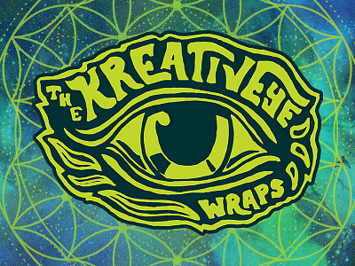 TheKreativEye Wraps branding eye hippie logo trippy