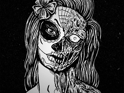 Calavera calavera day of the dead dia de los muertas illustration sugar skull zombie