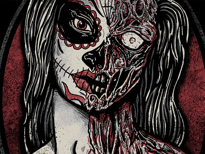 Mrs. Calavera calavera day of the dead dia de los muertos sugar skull undead zombie