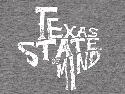 Texas State Of Mind lone star shirt state texas typography