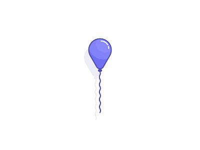 Balloon 2d balloon birthday color geometry illustration logo party vector
