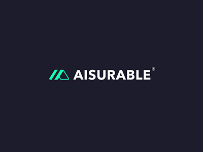 Logo design | Aisurable ai analytics branding combination mark design identity illustration insurance logo