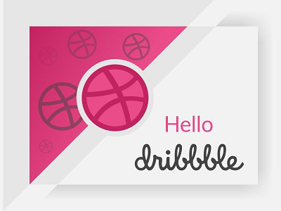 Dribbble 01 branding design flat illustration logo vector