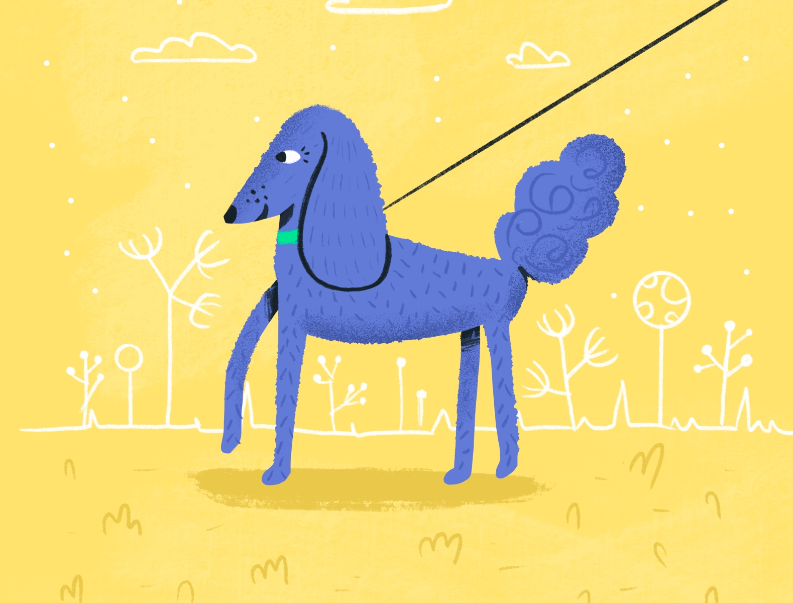 Dog walking in Hampstead Heath by London Colin on Dribbble