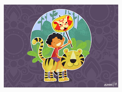 Bengali New Year character design drawing illustration