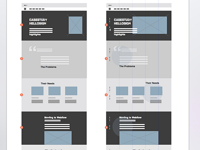 Case Study Page Design ui web design