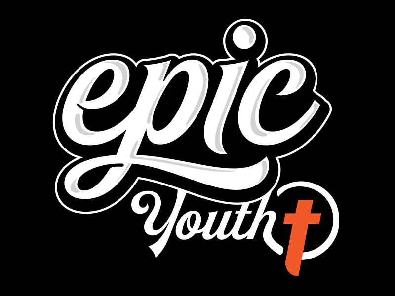 Epic Youth (on black) by Brad Flaherty on Dribbble
