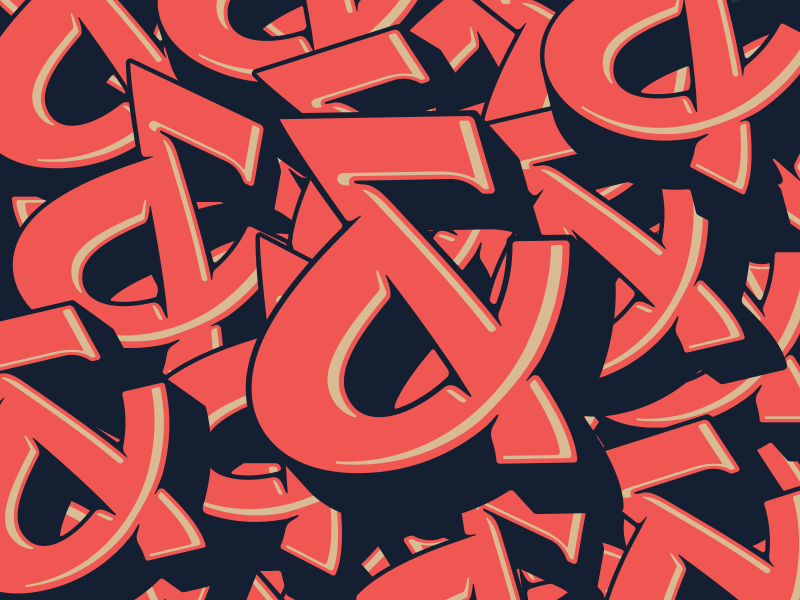 Ampersands logo type typography lettering logo ampersand