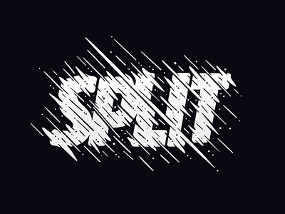 Split custom lettering hand drawn type handlettering lettering procreate typography