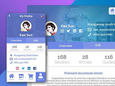 Daily UI 006 | User Profile