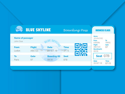 Daily #024 Boarding Pass boarding pass dailyui dailyui 024 dailyui challenge ui ux