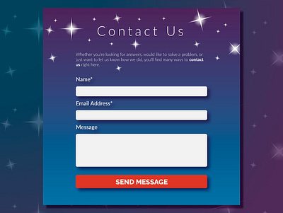 DailyUI #028 - Contact Us contact us dailyui dailyui 028 dailyui challenge form ui ux web design