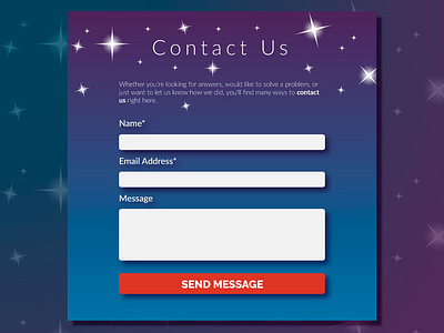 DailyUI #028 - Contact Us