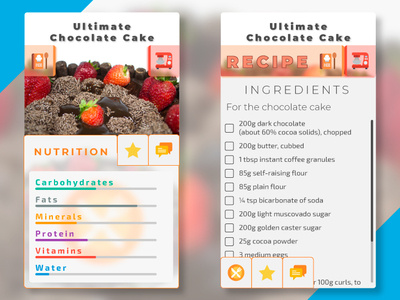 DailyUI #040 - Recipe