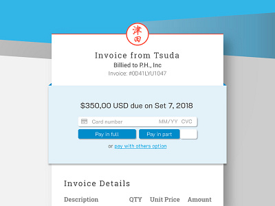 Dailyui #046 - Invoice 046 dailyui dailyui 046 dailyui challenge invoice ui uiux ux web