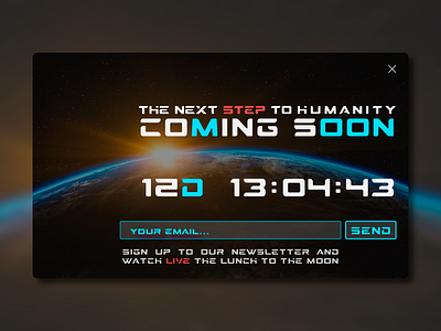 DailyUI #048 - Coming Soon