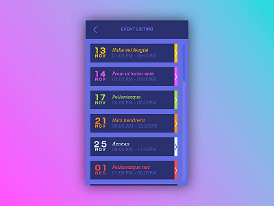 Dailyui #070 - Event Listing