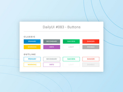 DailyUI #083 - Buttons