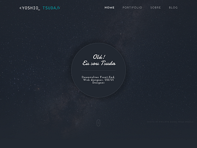 Tsuda.Space - Hero Banner figma hero banner personal website webdesign website