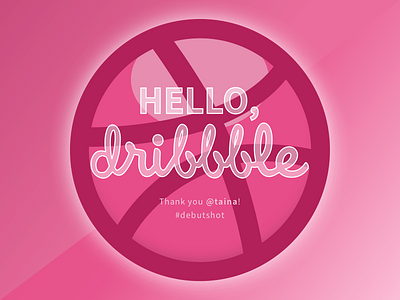 Hello, Dribbble! debut first shot