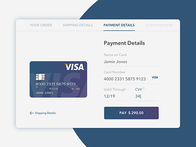 Credit Card Checkout credit card checkout dailyui dailyui002 design portfolio ui ui design user interface ux